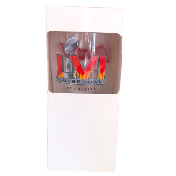 Budweiser 56th Los Angeles NFL Super Bowl Collector Pint Glass In Original Box - Picture 6 of 8